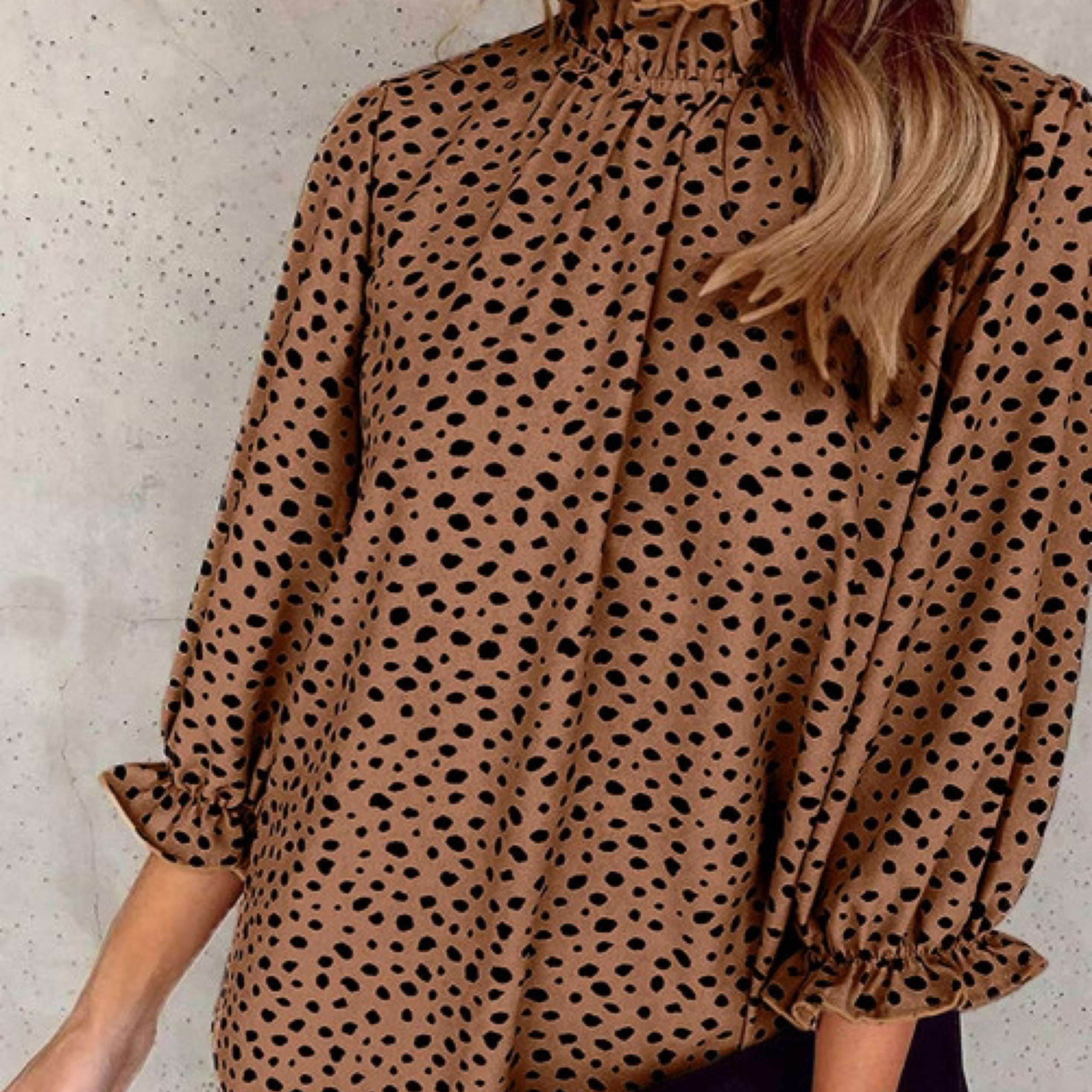 Cheetah blouse best sale
